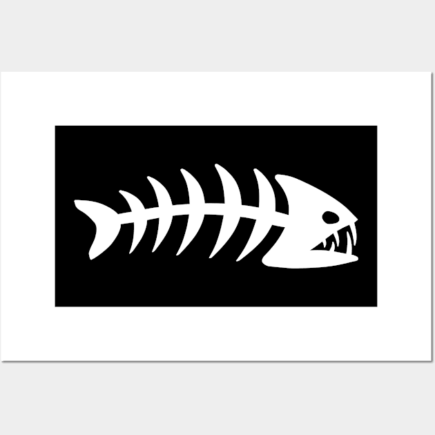 Fish Bone Piranha Wall Art by sweetsixty